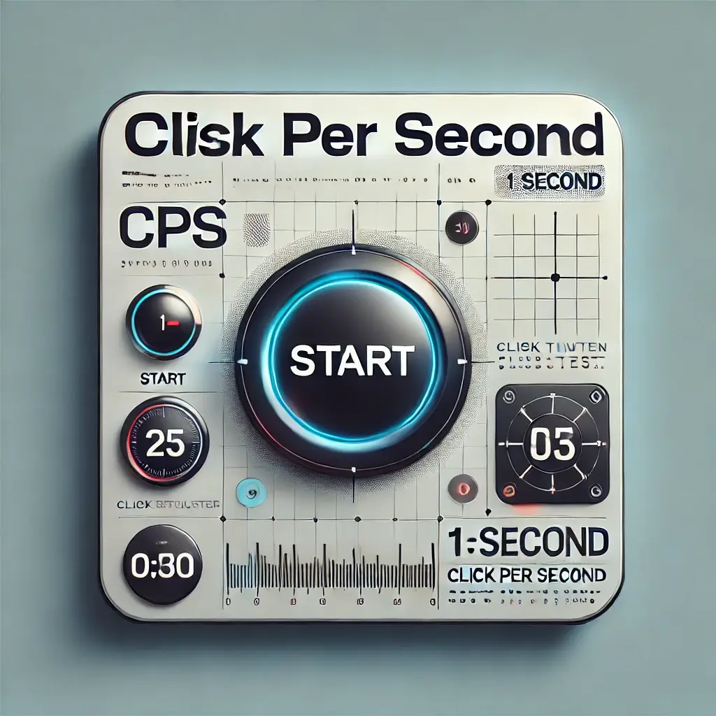 CPS Test 1 Second - Measure your click speed over a 1-second interval.