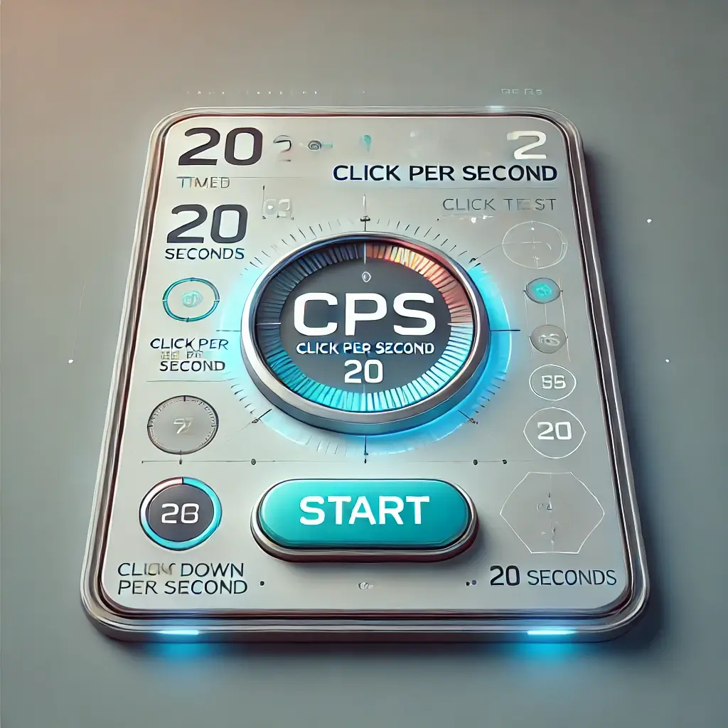 CPS Test 20 Second - Assess your clicking speed for 20 seconds.