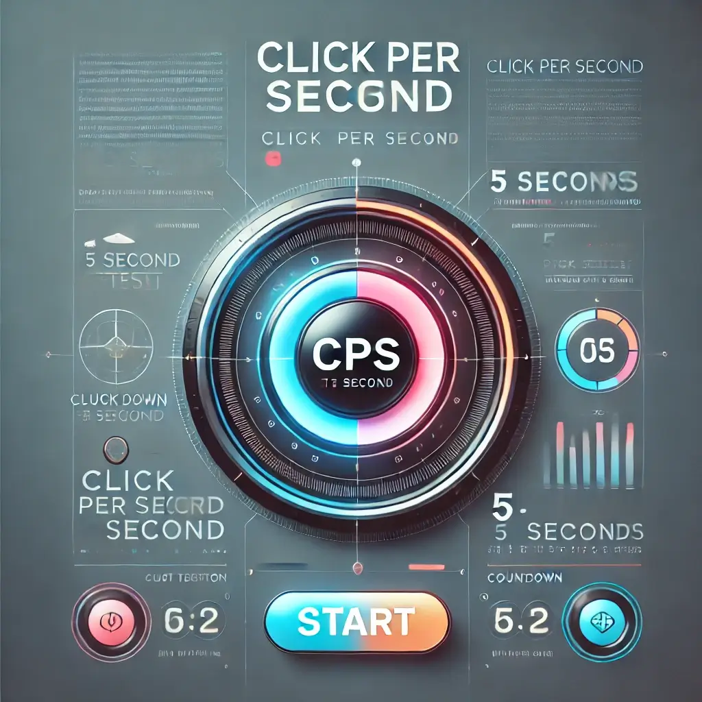 CPS Test 5 Second - Evaluate your clicking speed within 5 seconds.